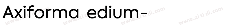 Axiforma Medium字体转换